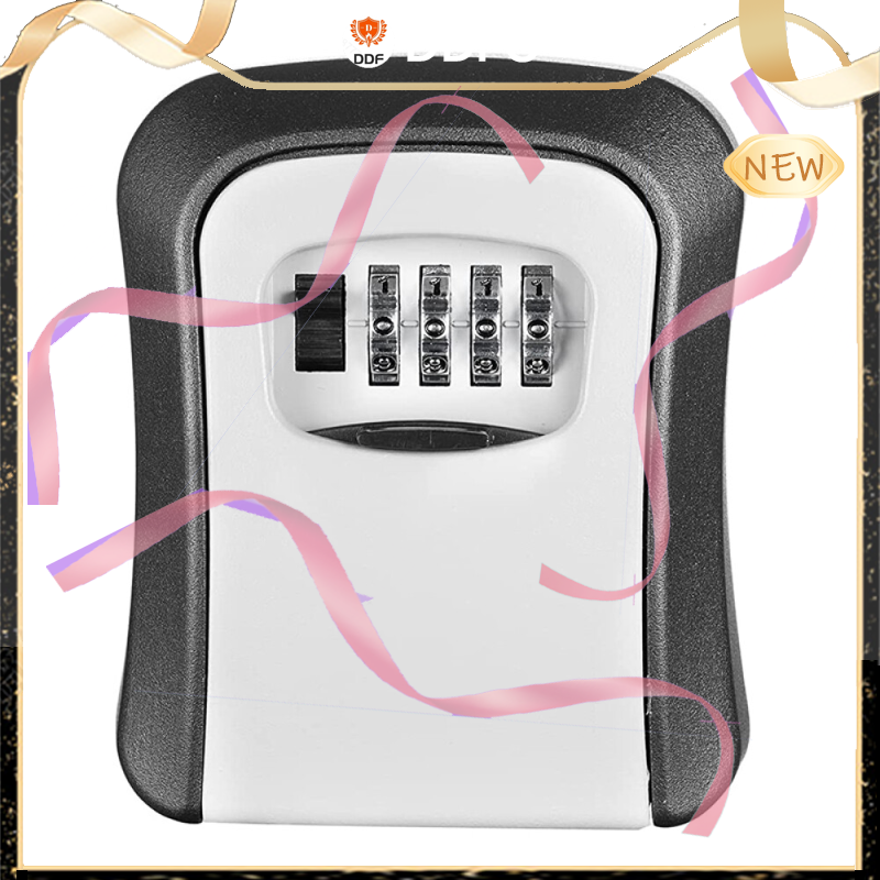 Key Lock Box Wall Mounted 4-Digit Combination Spare Key Safe Storage Lock Box UK from ddf the best price
