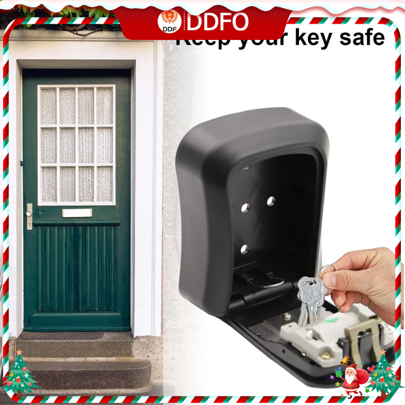 Wall Mounted Key Safe  4 Combination Key Safe Outdoor Security Key Lock Box UK new from ddf the best price