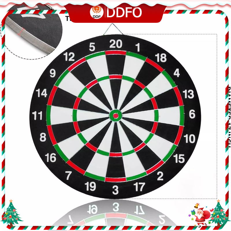 FULL SIZE 17 DARTBOARD SET 6 DARTS FUN FAMILY DART GAME BOARD ADULTS KIDS XMAS from ddf the best price