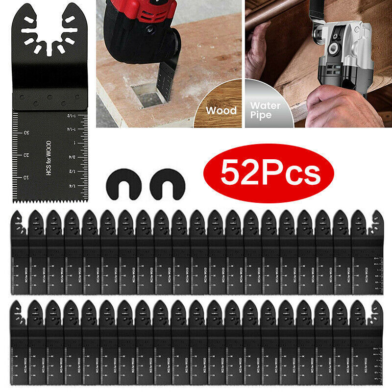 52PCS Oscillating Multi Tool Blade Saw Blades Wood Metal Cutter For Dewalt Fein from ddf the best price